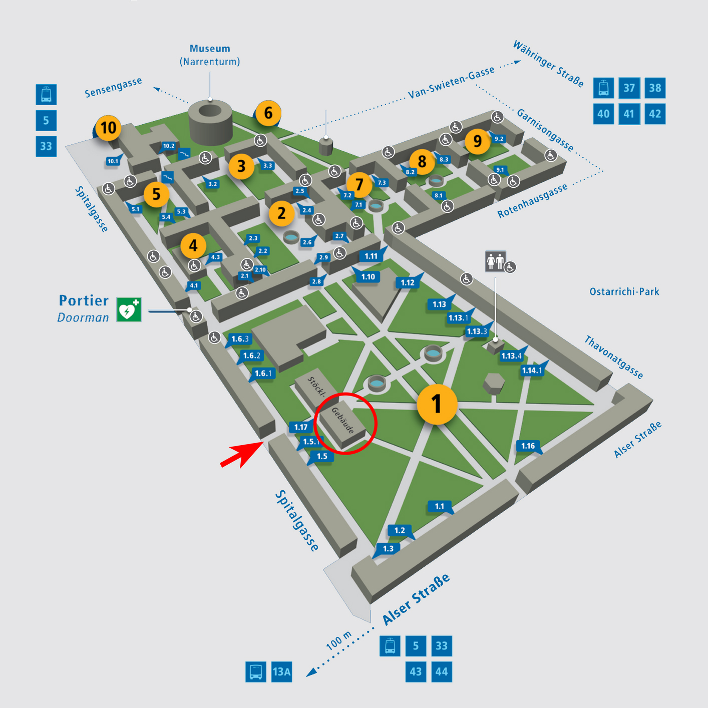 WMA Campus Ortsbeschreibung